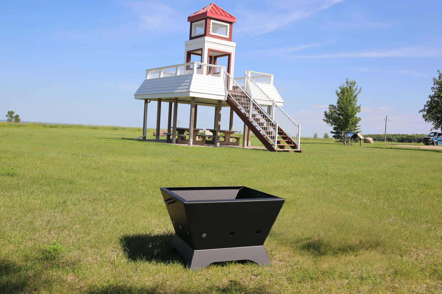 EmberShield Square Firepit (Slanted Square)