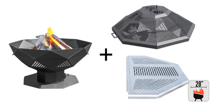 Nordic Glow Fire Pit (GeoMetric)
